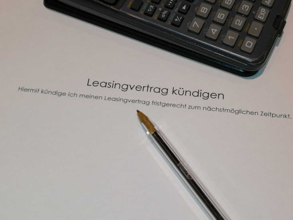 Leasingvertrag kündigen? Wann ist das möglich?