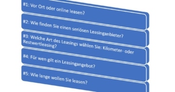 10 Tipps: So finden Sie den passenden Leasingvertrag