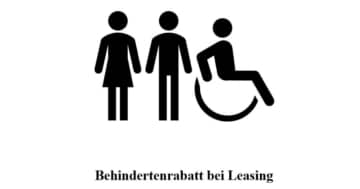 Behindertenrabatt bei Leasing