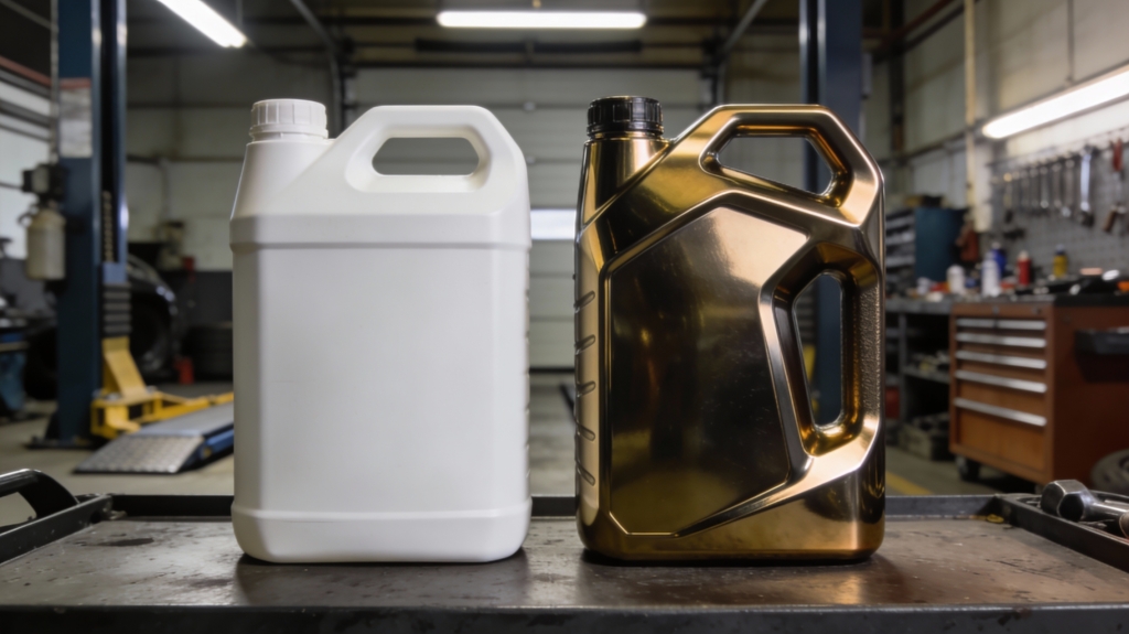 Billiges Motoröl, eine gute Alternative (Bild mit KI erstellt)